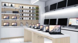 Design, manufacture and installation of stores: Siam Macintosh Shop, The Walk Ratchaphruek